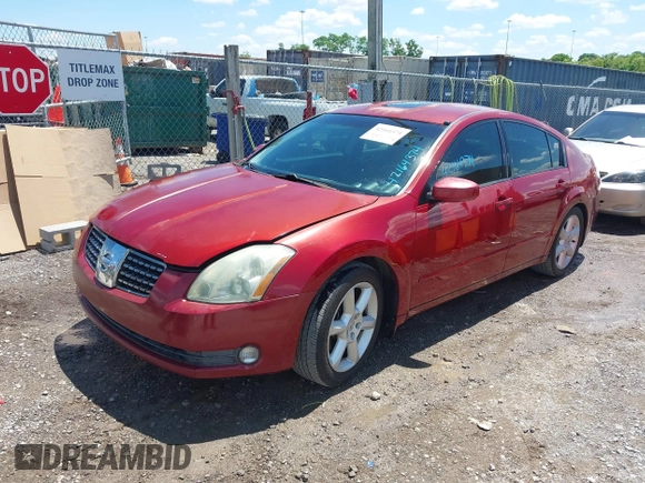 2004 Nissan Maxima SL with VIN 1N4BA41E04C838112, listed as a IAAI auction lot 42164374 with 185,306 mi miles and . Bid and sale history available at DreamBid. Image 2.