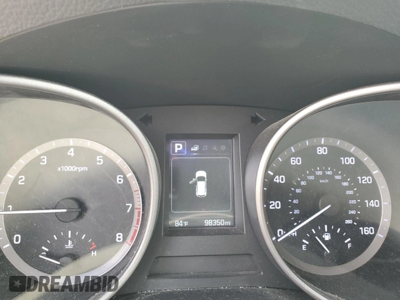 2018 Hyundai Santa Fe 2.4L with VIN 5XYZUDLBXJG534926, listed as a Copart auction lot 64010365 with 98,350 mi miles and Salvage title. Bid and sale history available at DreamBid. Image 9.