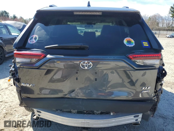 2019 Toyota RAV4 XLE with VIN 2T3P1RFV5KC047513, listed as a Copart auction lot 53023465 with 65,408 mi miles and Salvage Title. Bid and sale history available at carsss.com. Image 6.