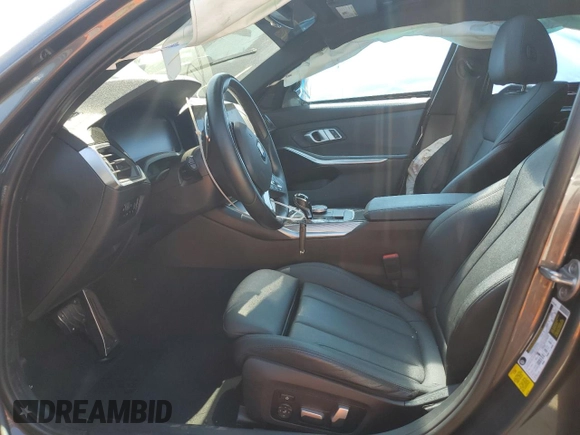 2021 BMW 3 Series 330i with VIN 3MW5R1J06M8C07274, listed as a Copart auction lot 58396505 with Not provided miles and Salvage title. Bid and sale history available at DreamBid. Image 7.