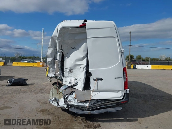 2023 Mercedes-Benz Sprinter Cargo with VIN W1Y4NDHY9PT152903, listed as a IAAI auction lot 41901044 with 25,052 mi miles and . Bid and sale history available at carsss.com. Image 16.