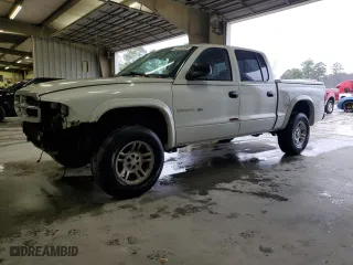 2002 Dodge Dakota SLT with VIN 1B7HG48N32S502224, listed as a Copart auction lot 44033265 with 261,381 mi miles and Salvage Title. Bid and sale history available at carsss.com. Image 1.