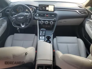 2023 Genesis G70 2.0T with VIN KMTG34TA7PU116513, listed as a Copart auction lot 78264654 with 18,776 mi miles and Salvage Title. Bid and sale history available at DreamBid. Image 8.