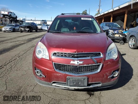 2012 Chevrolet Equinox LTZ with VIN 2GNFLGE57C6302399, listed as a Copart auction lot 46603845 with 140,072 mi miles and Salvage Title. Bid and sale history available at carsss.com. Image 5.