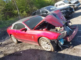2014 Ford Mustang V6 with VIN 1ZVBP8EM0E5276555, listed as a IAAI auction lot 41995485 with 77,141 mi miles. Bid and sale history available at carsss.com. Image 14.