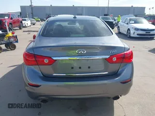 2015 Infiniti Q50 Premium with VIN JN1BV7AP8FM331055, listed as a IAAI auction lot 41828967 with 110,683 mi miles. Bid and sale history available at carsss.com. Image 16.