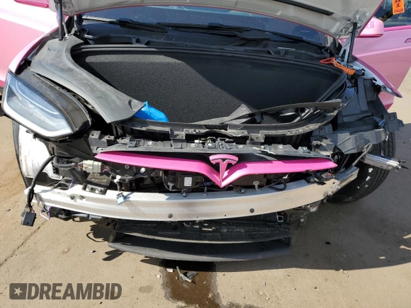 2023 Tesla Model X with VIN 7SAXCBE58PF366762, listed as a Copart auction lot 54133945 with Not Provided miles and Salvage Title. Bid and sale history available at DreamBid. Image 12.