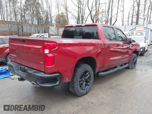 2021 Chevrolet Silverado 1500 LT Trail Boss with VIN 3GCPYFEL0MG161771, listed as a IAAI auction lot 41671905 with 44,047 mi miles and . Bid and sale history available at DreamBid. Image 4.