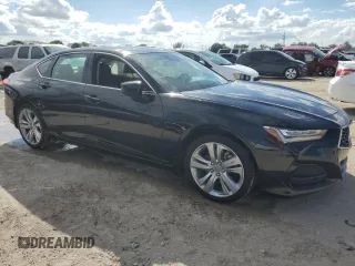 2021 Acura TLX w/Technology Package with VIN 19UUB6F47MA004136, listed as a Copart auction lot 46390135 with 64,252 mi miles and Non Repairable. Bid and sale history available at carsss.com. Image 4.