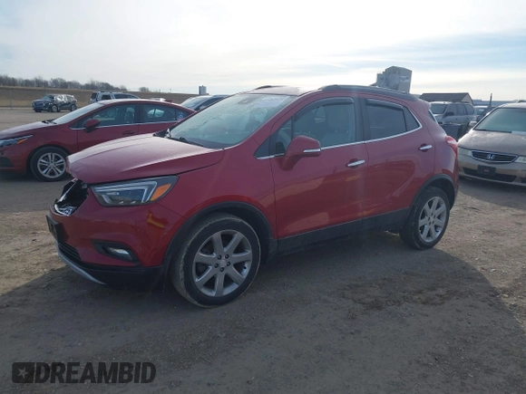 2017 Buick Encore Essence with VIN KL4CJCSB4HB172293, listed as a IAAI auction lot 41482029 with 107,685 mi miles and . Bid and sale history available at carsss.com. Image 2.