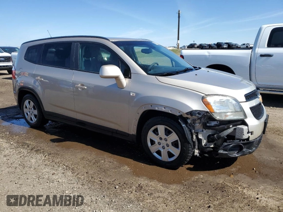 2012 Chevrolet Orlando 1LT z VIN KL77P2EM4CK576746, wystawiony jako Copart lot #54950285 z przebiegiem 183 399 mil mil oraz Szkody całkowita. Historia ofert i sprzedaży dostępna na DreamBid. Obrazek 4.