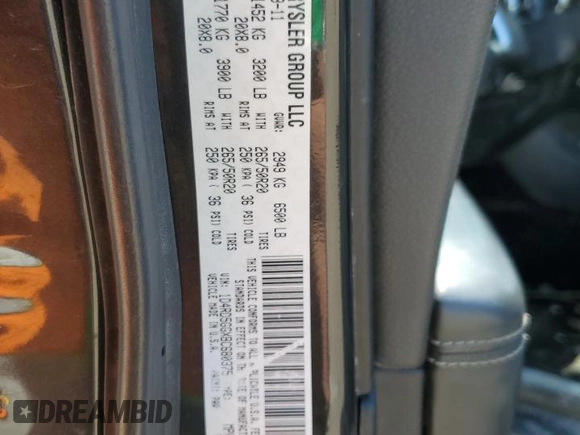 2011 Dodge Durango Citadel with VIN 1D4RD5GGXBC680375, listed as a Copart auction lot 54946715 with Not provided miles and Salvage title. Bid and sale history available at DreamBid. Image 13.