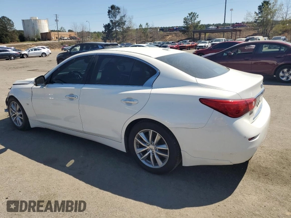 2015 Infiniti Q50 Premium with VIN JN1BV7AP0FM340185, listed as a Copart auction lot 50610755 with 126,895 mi miles and Salvage Title. Bid and sale history available at carsss.com. Image 2.