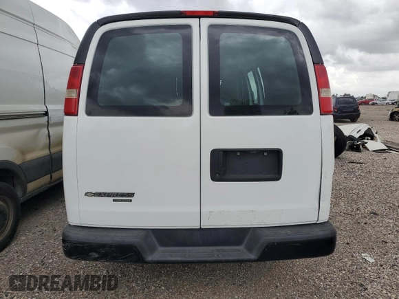 2016 Chevrolet Express Cargo Van with VIN 1GCWGAFGXG1259793, listed as a Copart auction lot 51982765 with 156,295 mi miles and Salvage Title. Bid and sale history available at carsss.com. Image 6.