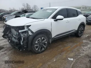 2025 Nissan Kicks SV with VIN 3N8AP6CB9SL303109, listed as a Copart auction lot 86147504 with 2,711 mi miles and Salvage Title. Bid and sale history available at carsss.com. Image 1.