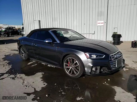 2018 Audi S5 Cabriolet Prestige with VIN WAU24GF53JN012931, listed as a Copart auction lot 79066874 with NaN miles and Salvage Title. Bid and sale history available at carsss.com. Image 14.