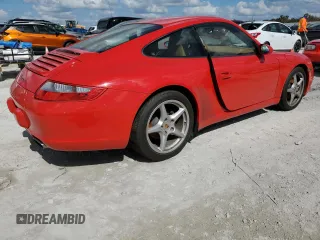 2007 Porsche 911 Carrera with VIN WP0AA29957S710251, listed as a Copart auction lot 77589144 with 0 mi miles and Salvage Title. Bid and sale history available at carsss.com. Image 3.