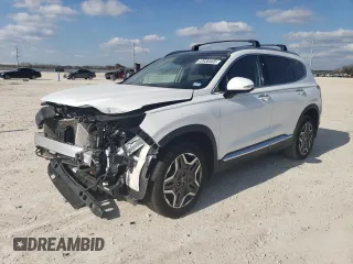 2023 Hyundai Santa Fe Hybrid Limited with VIN 5NMS5DA16PH018344, listed as a Copart auction lot 43930465 with 25,029 mi miles and Salvage Title. Bid and sale history available at carsss.com. Image 1.