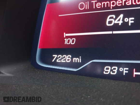 2020 Chevrolet Corvette 2LT with VIN 1G1Y72D43L5106837, listed as a IAAI auction lot 41458024 with 7,226 mi miles and . Bid and sale history available at DreamBid. Image 15.