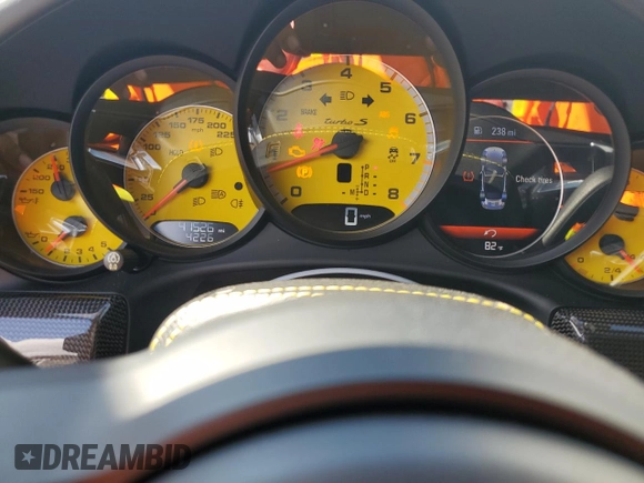 2019 Porsche 911 Turbo S with VIN WP0CD2A96KS144251, listed as a Copart auction lot 42500724 with 41,526 mi miles and . Bid and sale history available at carsss.com. Image 9.