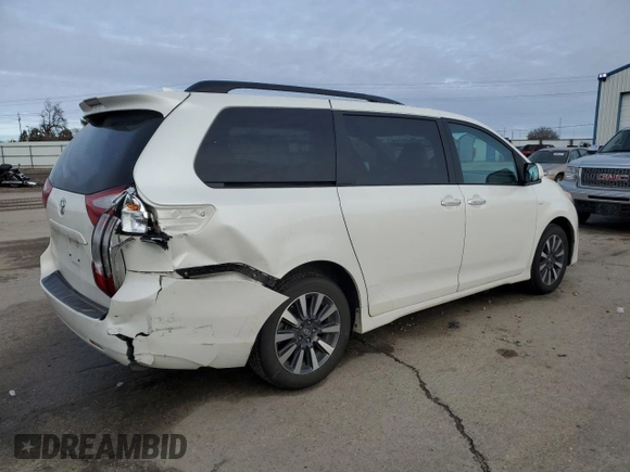 2018 Toyota Sienna XLE with VIN 5TDDZ3DC7JS198250, listed as a Copart auction lot 45917405 with 119,381 mi miles and Salvage Title. Bid and sale history available at carsss.com. Image 3.