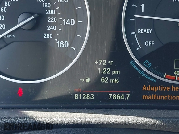 2013 BMW 3 Series 328i with VIN WBA3A5C57DF355908, listed as a IAAI auction lot 41740181 with 81,283 mi miles. Bid and sale history available at carsss.com. Image 15.