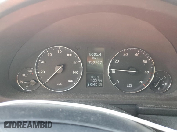 2005 Mercedes-Benz C 240 with VIN WDBRF81J65F675866, listed as a Copart auction lot 85534514 with 150,767 mi miles and Salvage Title. Bid and sale history available at DreamBid. Image 9.