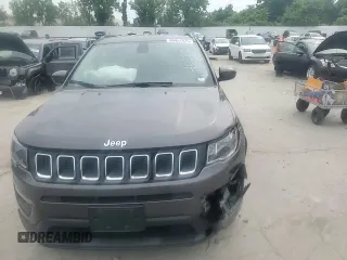 2019 Jeep Compass Latitude with VIN 3C4NJCBB8KT855148, listed as a Copart auction lot 60451975 with 60,033 mi miles and Salvage title. Bid and sale history available at DreamBid. Image 14.