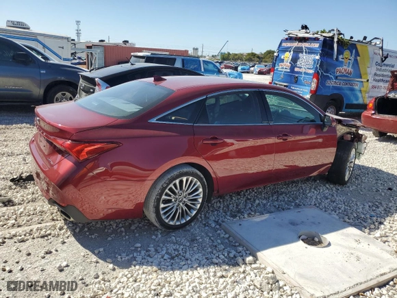 2020 Toyota Avalon Limited with VIN 4T1DZ1FB8LU045685, listed as a Copart auction lot 47744585 with 21,819 mi miles and Salvage Title. Bid and sale history available at carsss.com. Image 3.