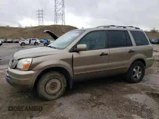 2005 Honda Pilot EX-L z VIN 2HKYF18775H523504, wystawiony jako Copart lot #54166515 z przebiegiem 246 658 mil mil oraz Szkoda całkowita • Salvage title. Historia ofert i sprzedaży dostępna na DreamBid. Obrazek 1.