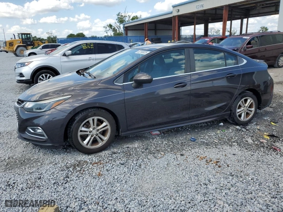 2017 Chevrolet Cruze LT with VIN 1G1BE5SM2H7261276, listed as a Copart auction lot 52793825 with 172,492 mi miles and Salvage Title. Bid and sale history available at carsss.com. Image 1.