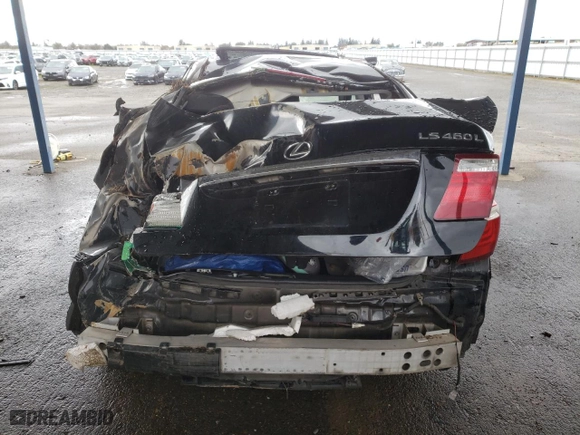 2008 Lexus LS 460 LWB with VIN JTHGL46F785026908, listed as a Copart auction lot 49184925 with 147,576 mi miles and Salvage Title. Bid and sale history available at carsss.com. Image 6.