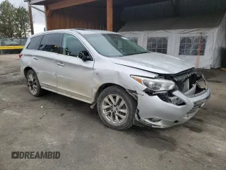 2015 Infiniti QX60 with VIN 5N1AL0MM4FC508712, listed as a Copart auction lot 48713135 with 112,647 mi miles and Salvage Title. Bid and sale history available at DreamBid. Image 4.