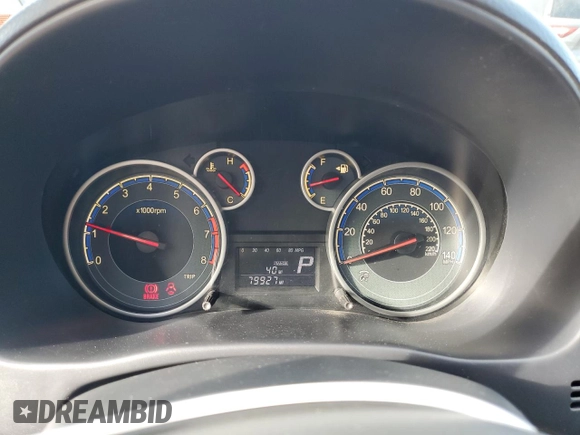 2012 Suzuki SX4 Crossover with VIN JS2YB5A39C6304860, listed as a Copart auction lot 80044744 with 79,927 mi miles and Salvage Title. Bid and sale history available at carsss.com. Image 9.