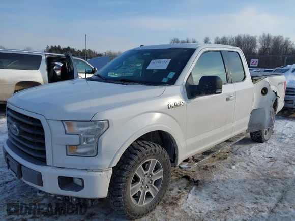 2016 Ford F-150 XLT with VIN 1FTFX1EF4GFC28082, listed as a IAAI auction lot 41394732 with 122,680 mi miles. Bid and sale history available at carsss.com. Image 17.