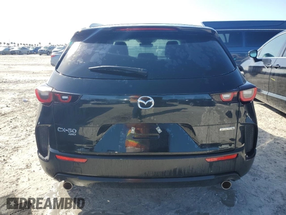 2025 Mazda CX-50 S Select with VIN 7MMVABAM0SN300739, listed as a Copart auction lot 77063434 with 3,042 mi miles and Salvage Title. Bid and sale history available at DreamBid. Image 6.