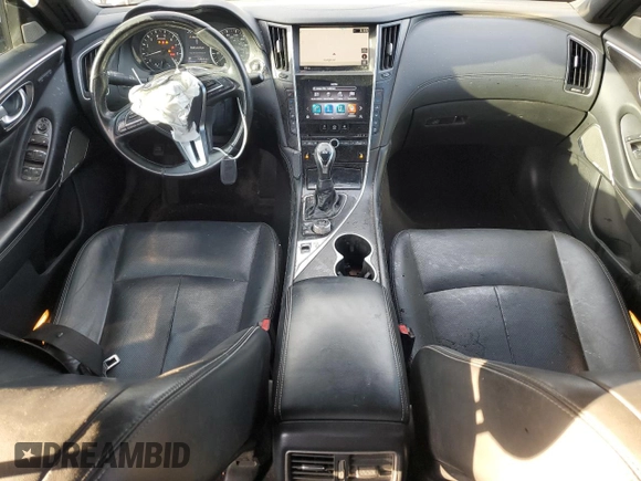 2021 Infiniti Q50 Signature Edition with VIN JN1EV7CP7MM700575, listed as a Copart auction lot 87163414 with 92,864 mi miles and Salvage title. Bid and sale history available at DreamBid. Image 8.