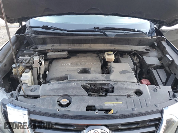 2019 Nissan Pathfinder S with VIN 5N1DR2MM5KC593108, listed as a Copart auction lot 53048995 with 104,517 mi miles and Salvage title. Bid and sale history available at DreamBid. Image 12.
