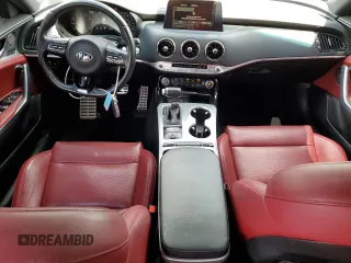 2020 Kia Stinger GT1 with VIN KNAE45LC8L6081602, listed as a Copart auction lot 52291265 with 32,874 mi miles and Salvage Title. Bid and sale history available at DreamBid. Image 8.