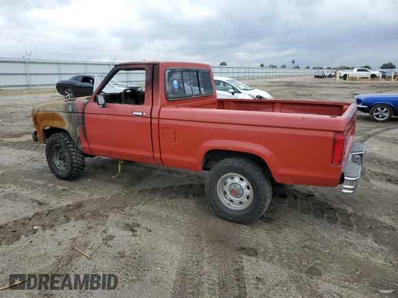 1986 Ford Ranger with VIN 1FTCR11T9GUB23378, listed as a Copart auction lot 74385434 with Not Provided miles and Non Repairable. Bid and sale history available at DreamBid. Image 2.
