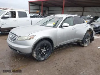 2004 Infiniti FX35 with VIN JNRAS08W54X210677, listed as a IAAI auction lot 41750461 with NaN miles. Bid and sale history available at carsss.com. Image 16.