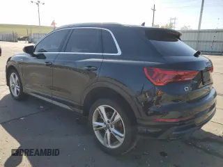 2020 Audi Q3 S line Premium Plus with VIN WA1EECF36L1040120, listed as a Copart auction lot 52399825 with 86,757 mi miles and Salvage title. Bid and sale history available at DreamBid. Image 2.