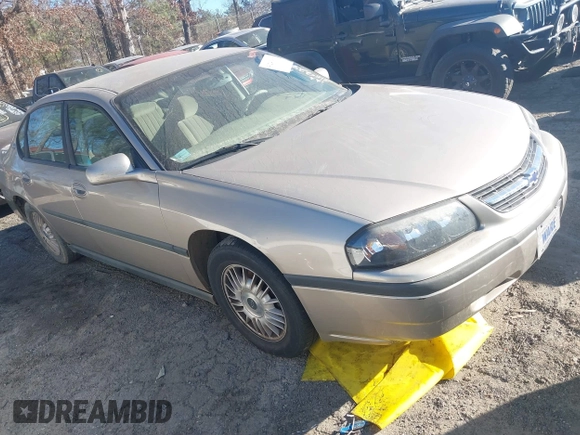 2001 Chevrolet Impala with VIN 2G1WF55E119318929, listed as a IAAI auction lot 41241916 with 149,040 mi miles and . Bid and sale history available at DreamBid. Image 1.