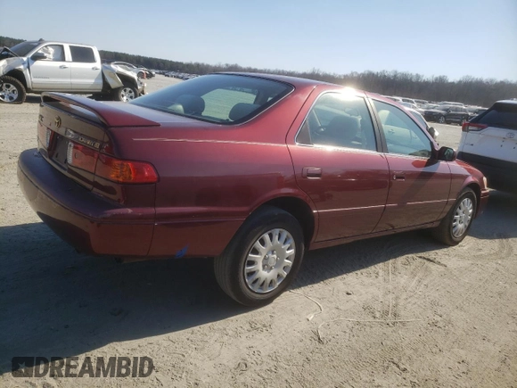 2001 Toyota Camry CE with VIN JT2BG22K710600636, listed as a Copart auction lot 45996145 with 214,355 mi miles and Salvage Title. Bid and sale history available at carsss.com. Image 3.
