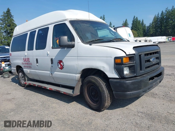 2013 Ford Econoline Cargo Commercial with VIN 1FTNE1EW2DDA78482, listed as a IAAI auction lot 42575152 with 543,296 mi miles and . Bid and sale history available at DreamBid. Image 1.