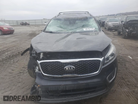2017 Kia Sorento LX with VIN 5XYPG4A39HG243595, listed as a Copart auction lot 45191725 with 73,951 mi miles and Salvage Title. Bid and sale history available at carsss.com. Image 5.