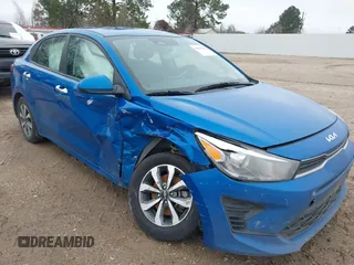 2023 Kia Rio LX with VIN 3KPA24AD9PE517404, listed as a IAAI auction lot 41609216 with 191,122 mi miles. Bid and sale history available at carsss.com. Image 6.
