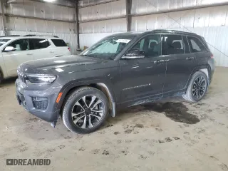 2024 Jeep Grand Cherokee Overland with VIN 1C4RJHDG9RC697450, listed as a Copart auction lot 54215594 with 3,529 mi miles and Salvage Title. Bid and sale history available at carsss.com. Image 1.