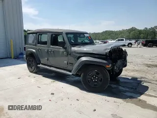 2021 Jeep Wrangler Unlimited Sport S with VIN 1C4HJXDG1MW730308, listed as a Copart auction lot 56921685 with 28,391 mi miles and Salvage title. Bid and sale history available at DreamBid. Image 14.