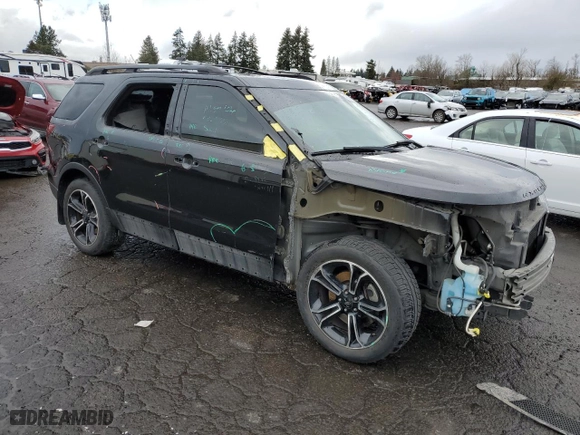 2015 Ford Explorer Sport with VIN 1FM5K8GT4FGB30633, listed as a Copart auction lot 46687275 with 127,443 mi miles and Salvage Title. Bid and sale history available at carsss.com. Image 4.